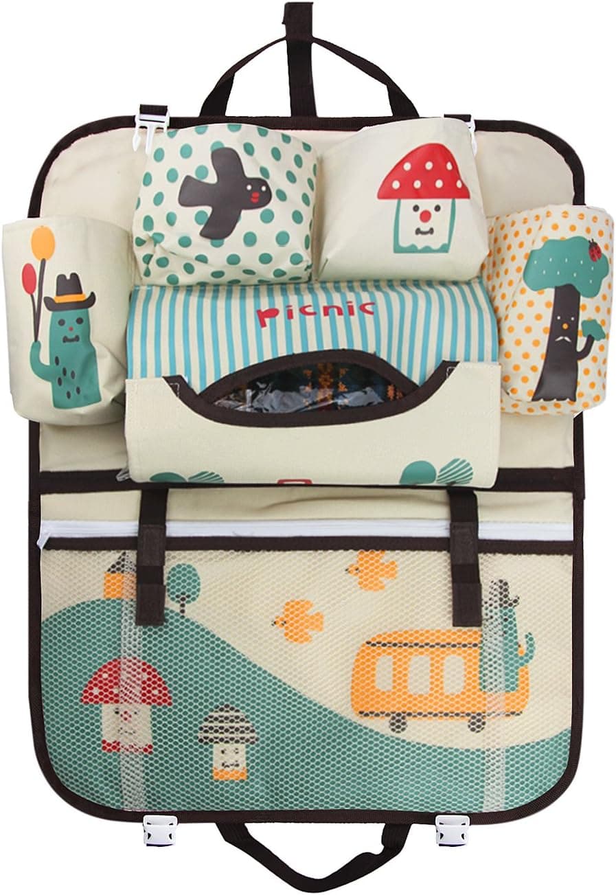 Cartoon Car Seat Back Organizers
